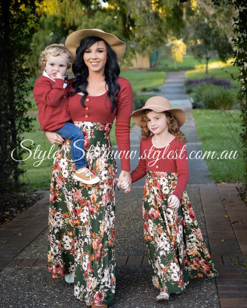 "Winter Fire" Ladies Dress